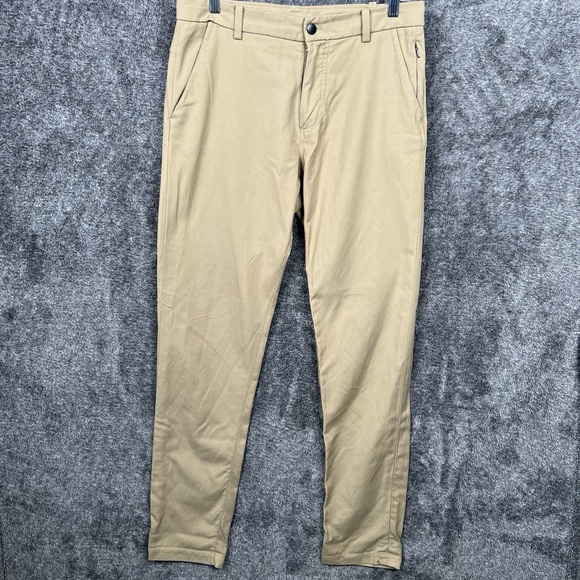 Lululemon ABC Commission Pants Mens 32X32 Khaki Preppy Warpstreme Stretch - Picture 1 of 10